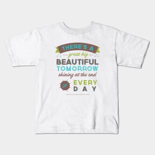 Beautiful Tomorrow (For light backgrounds) Kids T-Shirt